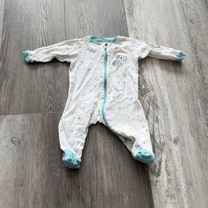 Tuffy Cozy White and Blue Kids One Piece